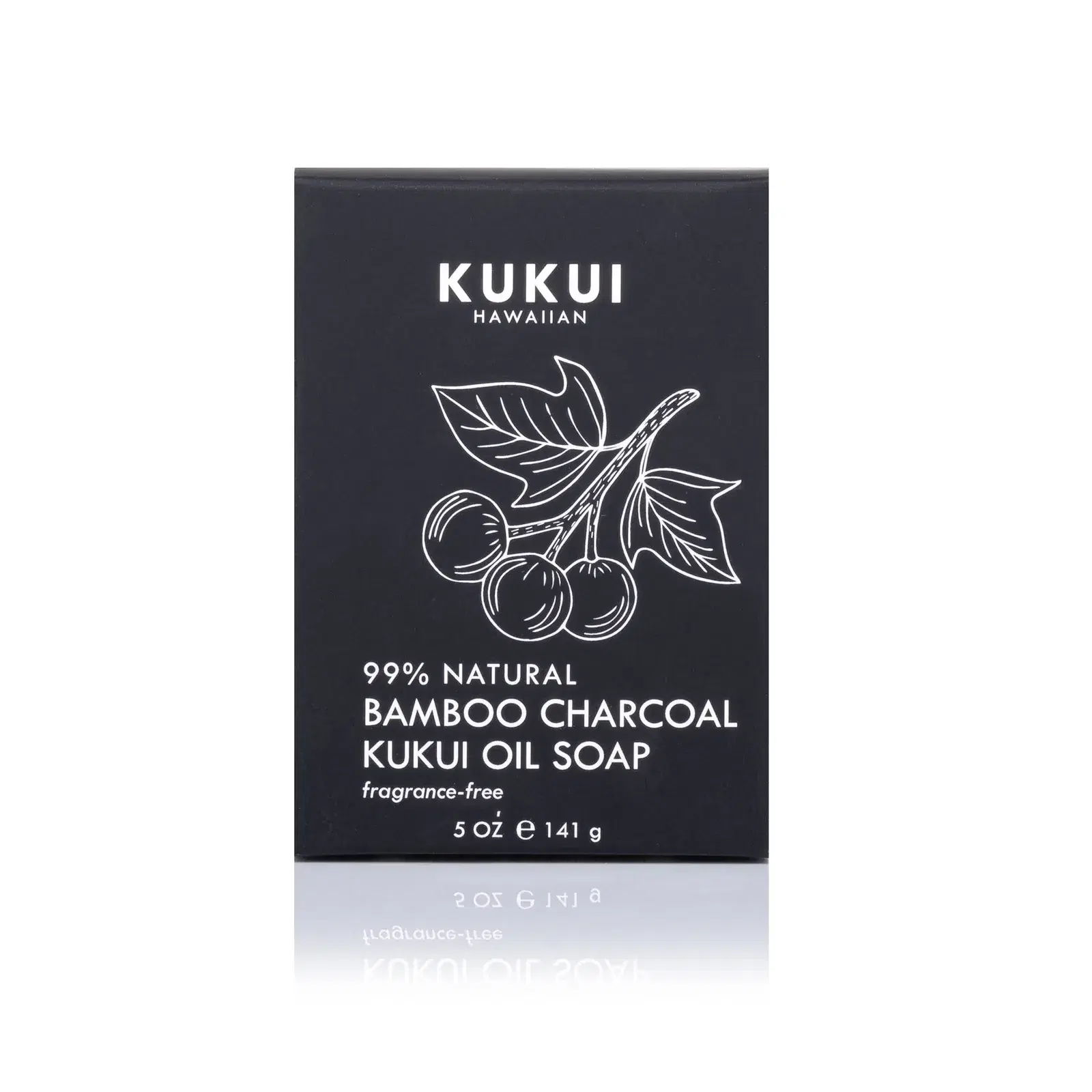 Bamboo Charcoal Kukui Oil Soap, Fragrance-Free, 99% Natural - Image 2