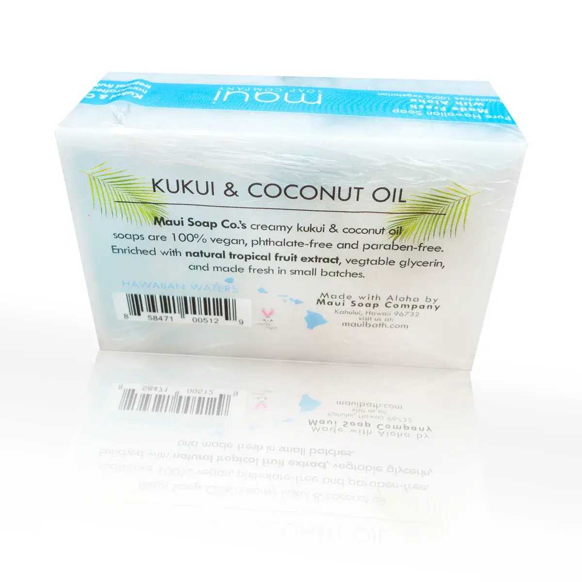 Hawaiian Waters Bar Soap with Kukui & Coconut Oil 6oz - Image 3