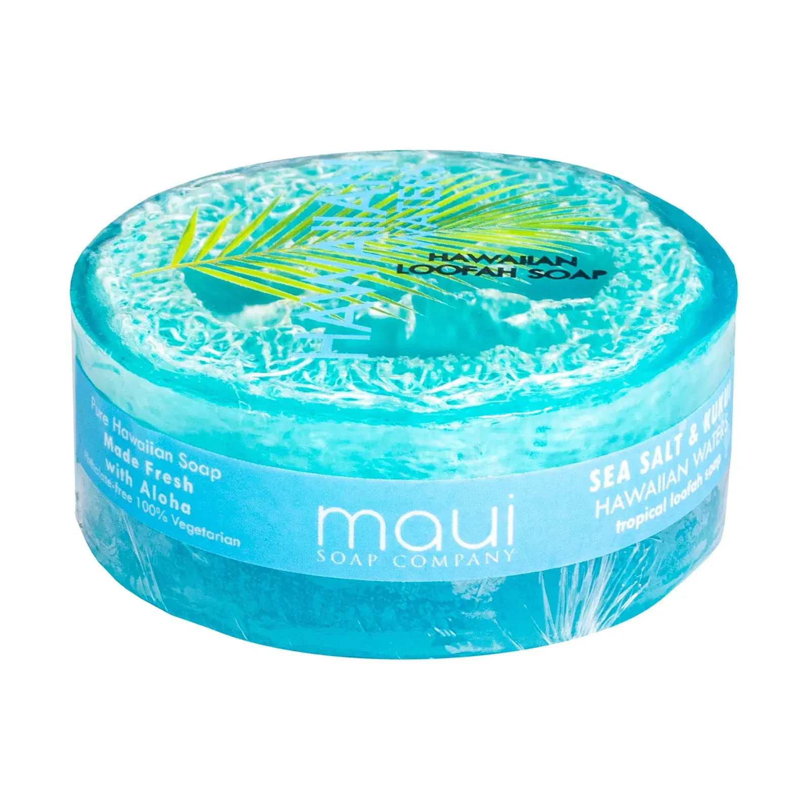 Hawaiian Waters Sea Salt & Kukui Loofah Soap 4.75oz - Image 2
