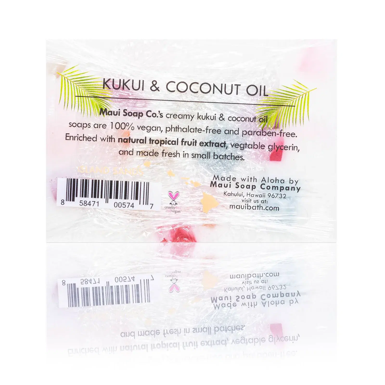 Island Sands Bar Soap with Kukui & Coconut Oil 6oz - Image 2