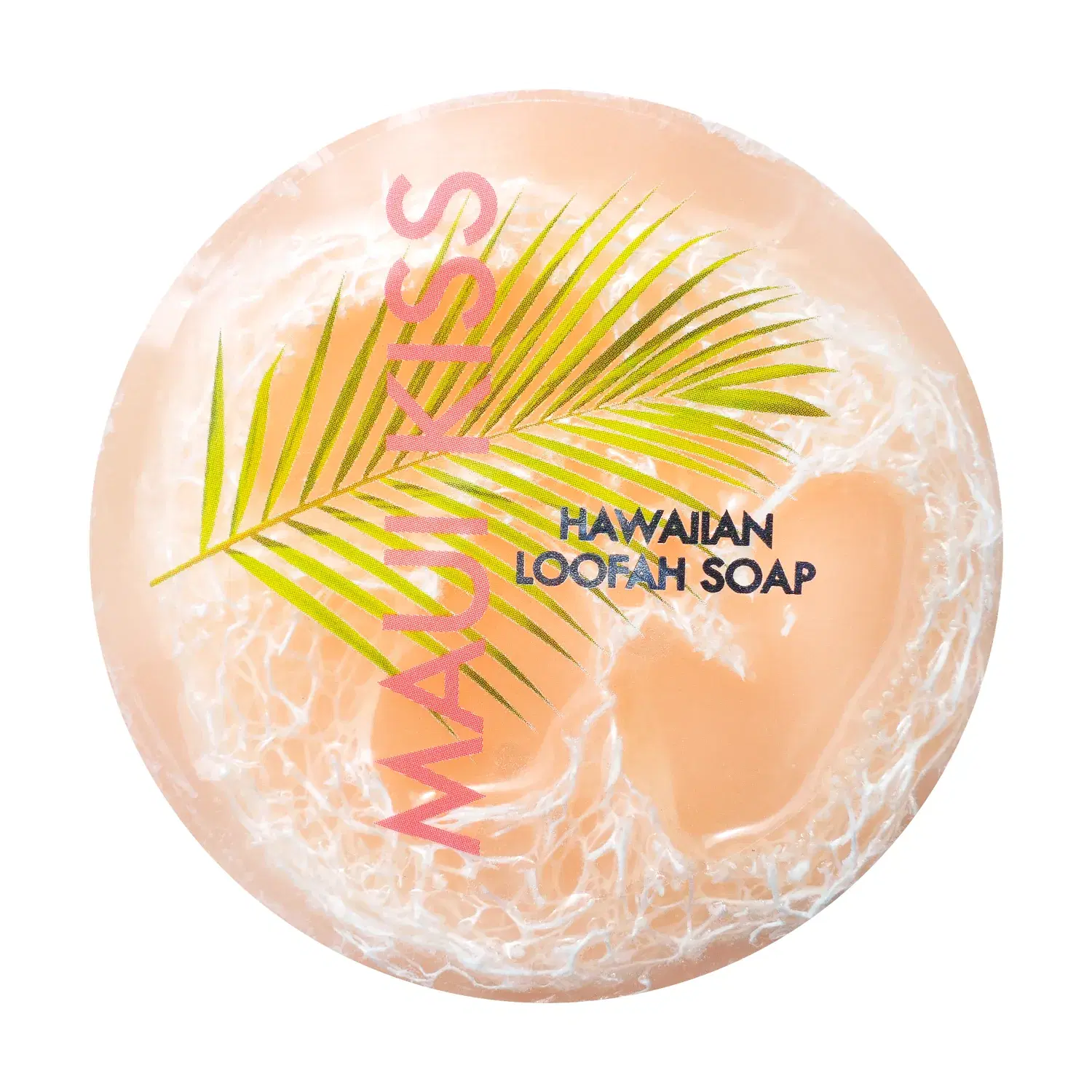 Maui Kiss Sea Salt & Kukui Exfoliating Loofah Soap 4.75oz - Image 2